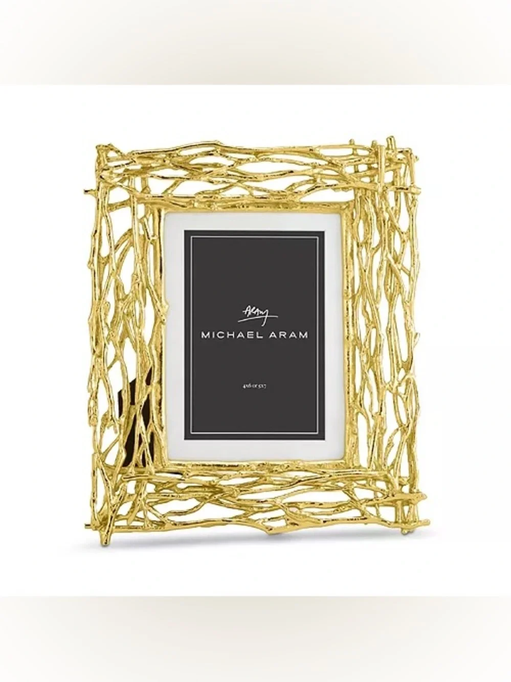 Michael Aram Twig Branch Picture Frame, Gold 5 x 7
